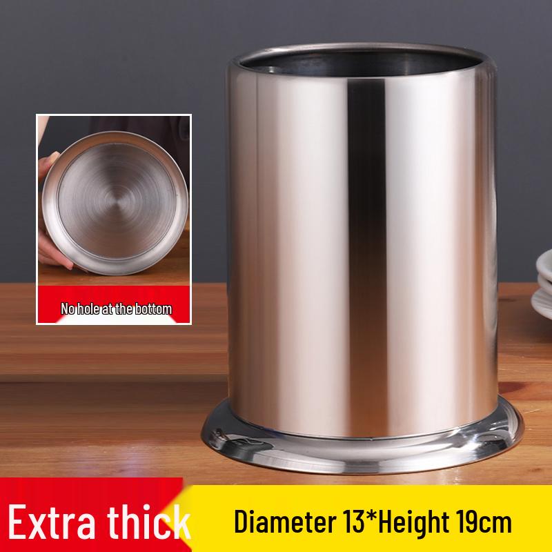 Stainless Steel and Bamboo Skewer & Chopstick Holder