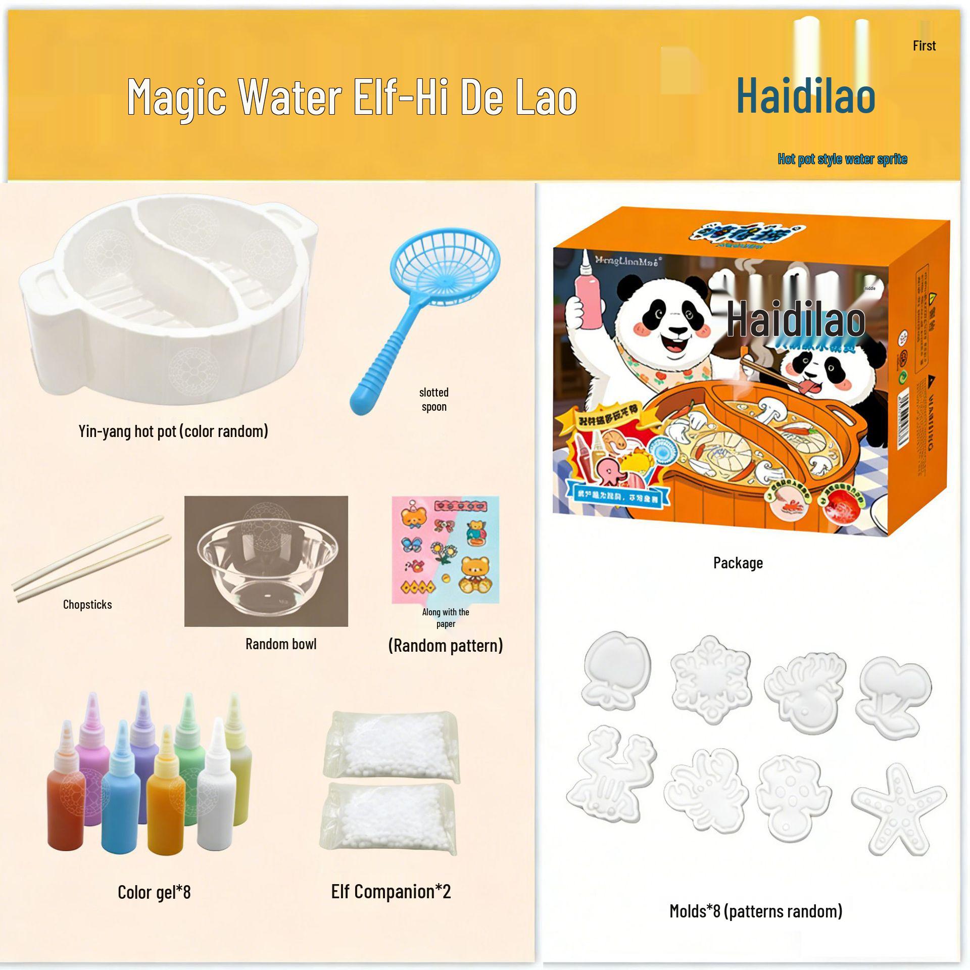 Water Sprite High Tide Hot Pot Baby Food Toy - DIY Ocean Playset for Girls
