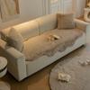 New Long-haired Cat-like Rabbit Plush Sofa Cushions, Thickened Light Luxury Sofa Cushions, Irregular Winter Ins Cushions