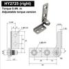 304 Stainless Steel Adjustable Torque Hinge, Industrial Free-Stop Pivot Hinge for Any-Angle Positioning on Equipment 1Piece