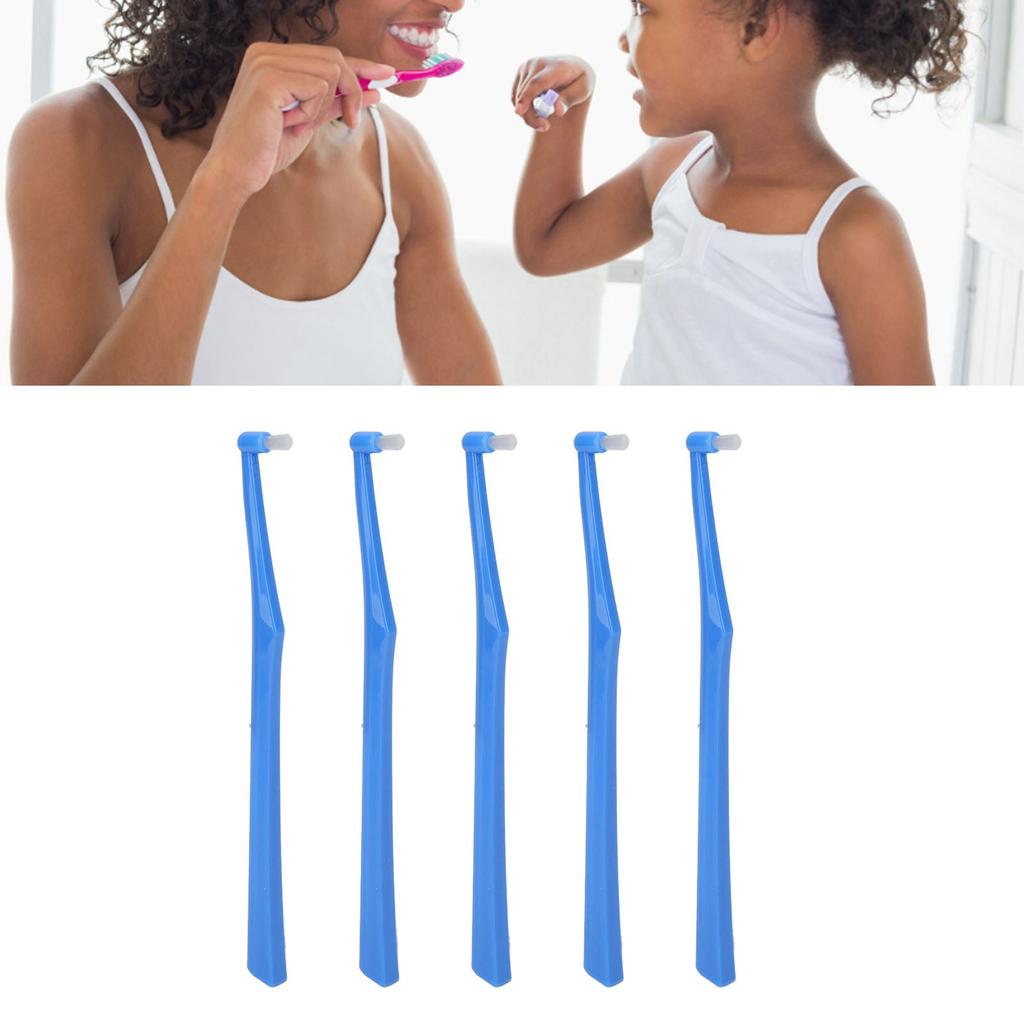 5PCS Tuft Toothbrush Soft Remove Stubborn Stains Interdental Tooth Brush for Orthodontic Patient