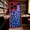 Blue Gradient Leopard Print Luxury Anti-Slip TPU Phone Case For Xiaomi Redmi Note 15 14 13 12 11 10 9 Pro Full Protective Cover
