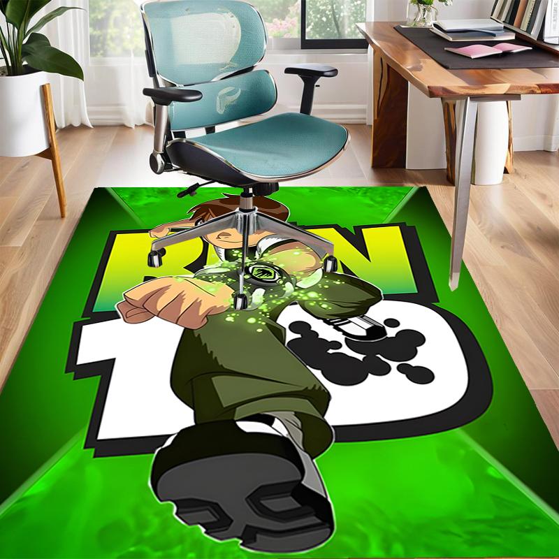 1pc Ben10 Design Area Rug - Non-Slip, Soft & Cozy Floor Mat for Living Room, Bedroom, Office - Indoor/Outdoor Decorative Carpet