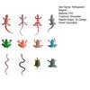 12Pcs/Set Simulated Reptile Refrigerator Magnet Home Office Kitchen Locker Fridge Magnetic 3D Gecko Frog Turtle Decoration Ornament
