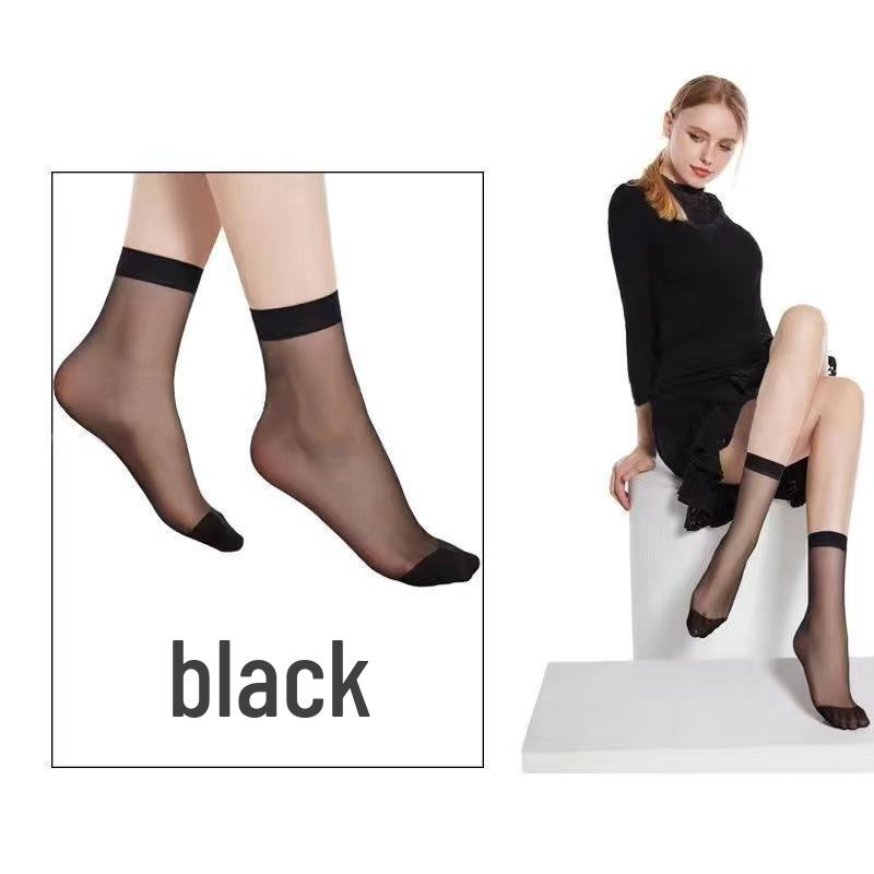 Women s Thin Anti-snag Crystal Invisible Short Socks for Spring and Summer Summer short socks