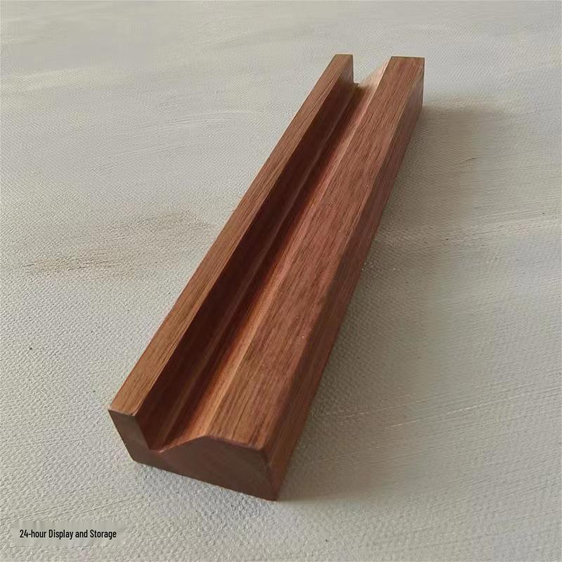 Black Walnut Wide Slot Ring Display Board for Jewelry & Photography