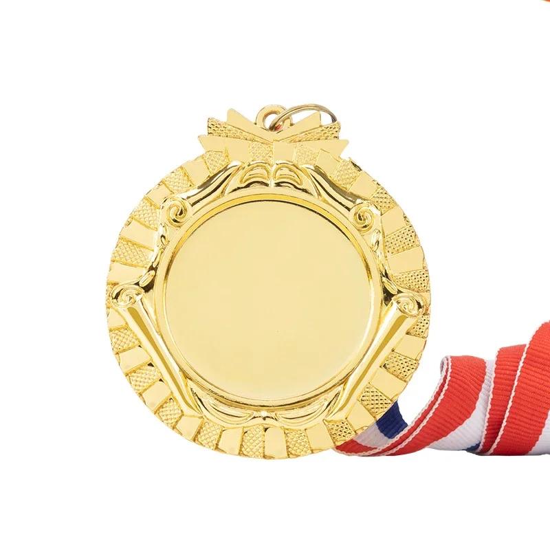 

Free Customized Logo Medals 65MM Gold Silver Bronze Metal Medal Award Personalized Souvenir for Game Sports Competition Winner