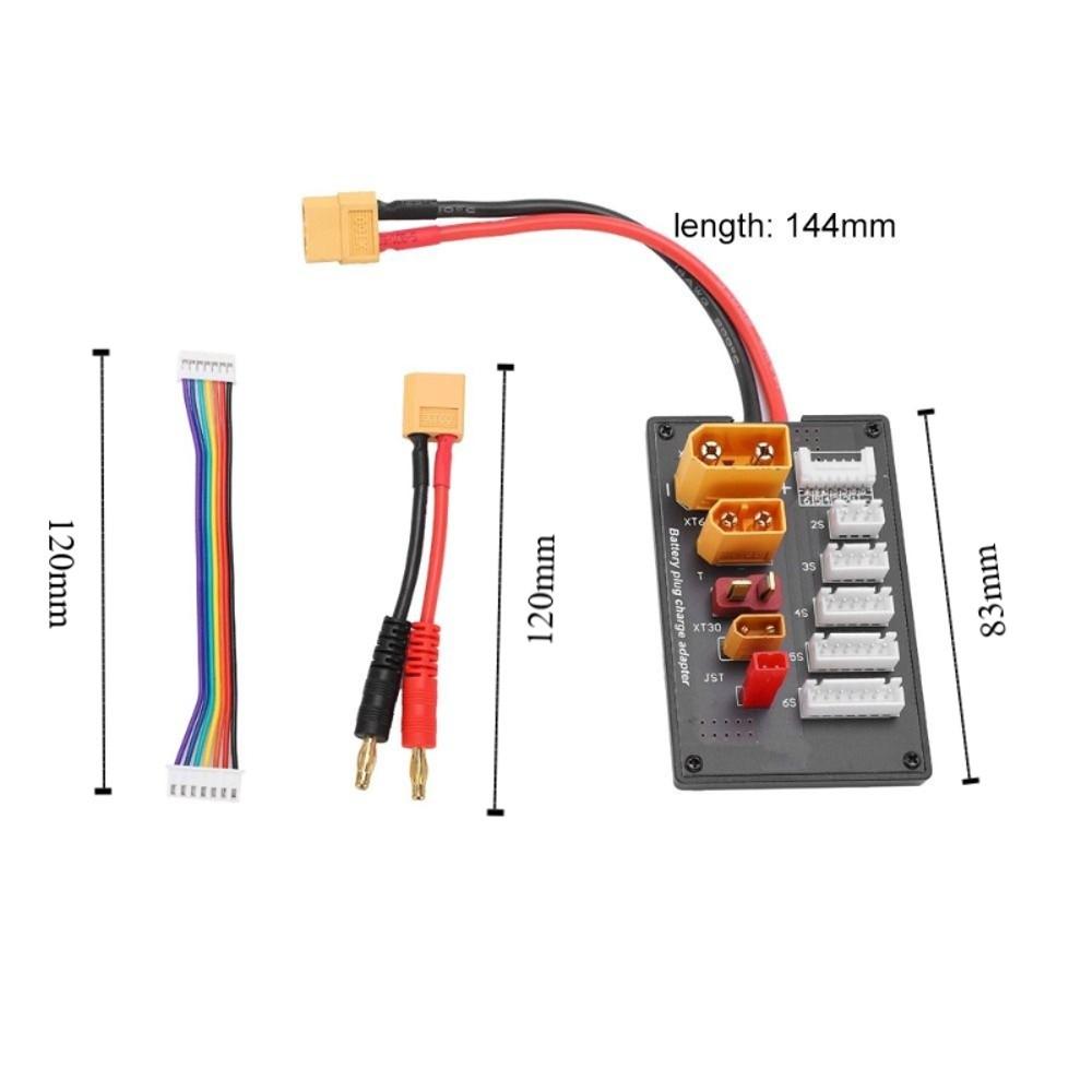 XT30 XT60 XT90 JST T Connector Parallel Charging Board 2S‑6S 5 in 1 Design Lipo Battery Charger