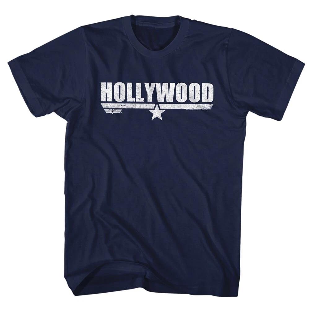 Top Gun Movie F14 Fighter Pilot HOLLYWOOD Name Logo Men s T Shirt S