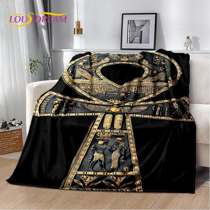 Anubis Ägypten Tod Mythologie Horus Weiche Plüschdecke, Flanelldecke Überwurfdecke für Wohnzimmer Schlafzimmer Bett Sofa Picknick Kinder
