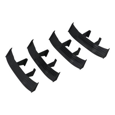 Car Mini Spoiler Wings Black Auto Car Tail Wings Carbon Fiber Texture Decoration, No
