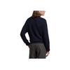 Polo Ralph Lauren Cartoon Pattern Letter Crew Neck Long Sleeve Pullover Sweater Men Sweater Navy-Blue 710952384-001