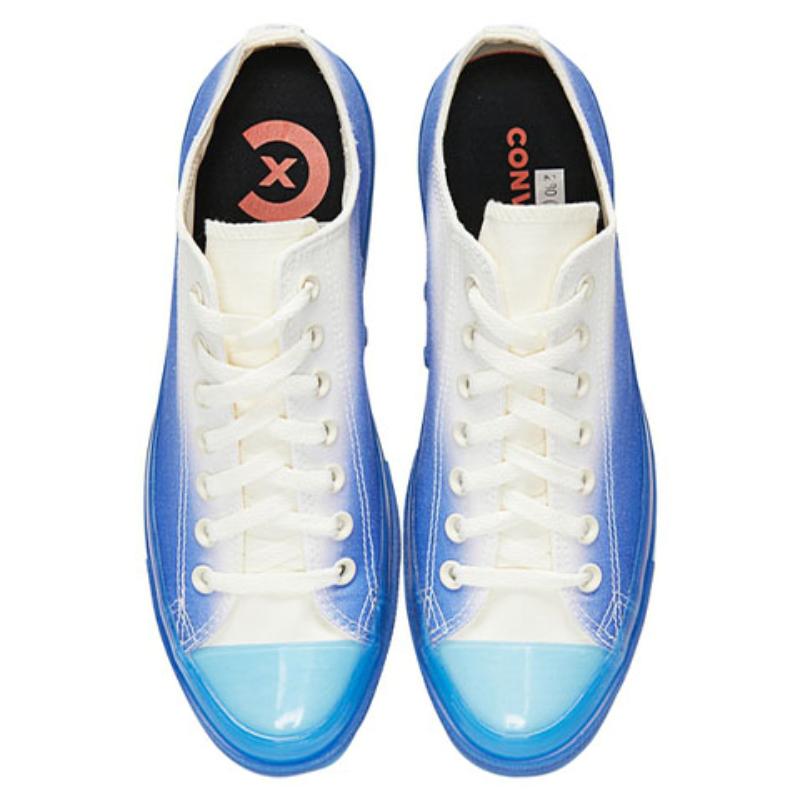 Converse Chuck Taylor Seasonal Comfortable and Versatile Low-Top Espadrilles Unisex Blue & White