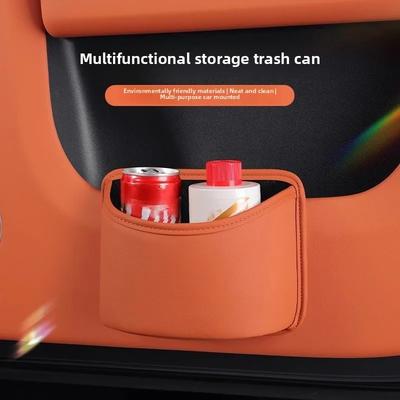 Car Door Hanging Trash Can Cup Holder Organizer Storage Box