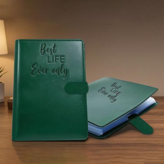 Tract Holder Folder for Ministry, Faux Leather Mini Field Service Organizer, Magnetic Closure Jehovahs Witnesses Supplies for Pioneers