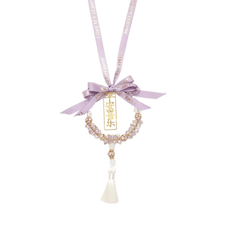 Car Crystal Pendant Traditional Chinese Lucky Wheat Decoration Accessory Gift