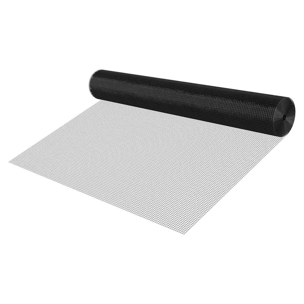 Hardware Cloth 183cm x 30.4m, 1/2 in 19 Gauge Galvanized Wire Mesh Roll, Weather-Resistant Vinyl Coated Chicken Wire Fencing, Heavy Duty Welded Garden