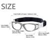 Clear Teenager Eye Protect Glasses Adjustable Strap Sport Protective Eyewear  Football