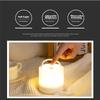 USB Rechargeable Portable Table Lamp 3 Color Modes Remote Control Touch Dimming Night Light Indoor Decor Camping Desk Lighting