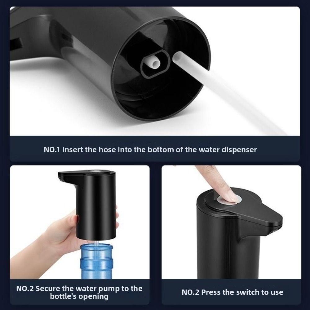 Low Noise Electric Water Pump One-button Switch Faster Pumping Drinking Water Dispenser with Hose Portable Water Suction Device