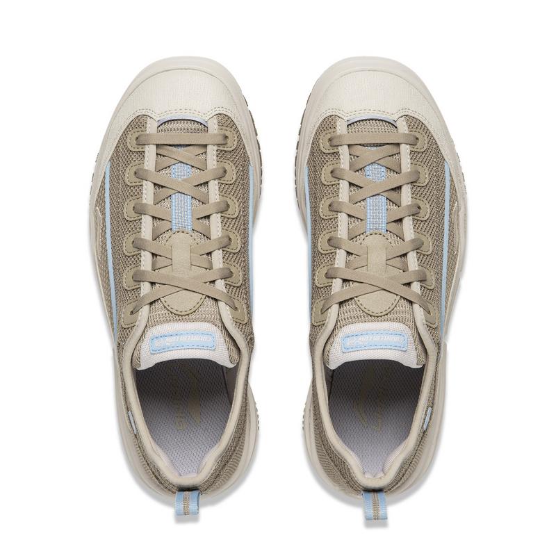Li Ning Outdoor CF Tracing Low top Mountaineering Hiking Shoes Women's Tea Milk Umber Mica Gray AHCW044-6