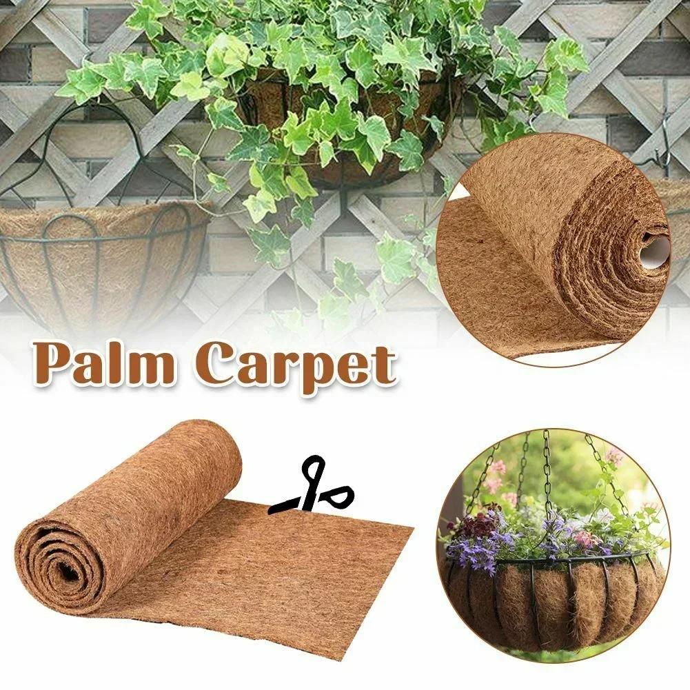 20/25x100CM Coconut Palm Mat Cuttable Floor Liner Sheet Sheet Non-slip Mat Door Mat Coir Mat Coconut Roll Fiber Palm Carpet