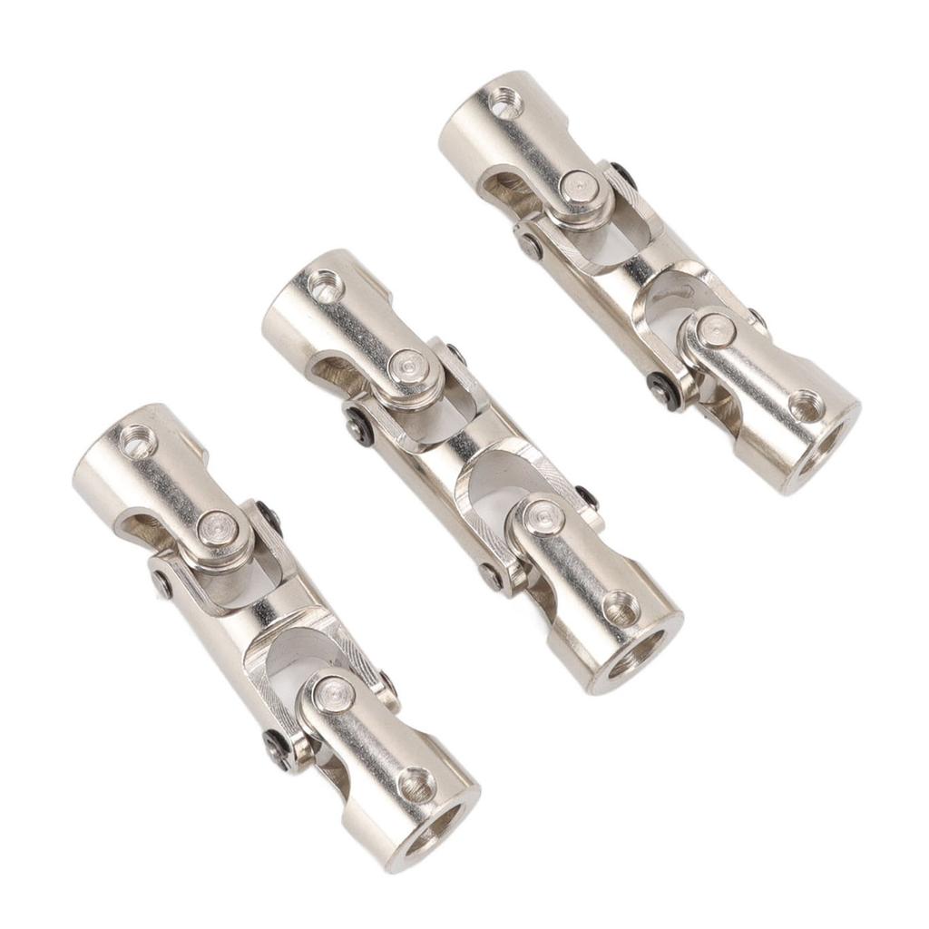 RC universalleddaksel 8 mm til 8 mm 3-seksjons roterbar stålkobling Styrekobling for RC