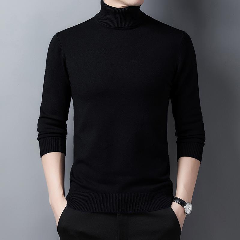 

Зимний новый утолщенный супер теплый вязаный свитер, однотонный, с лацканами, удобная рубашка для папы, повседневная нижняя рубашка XXXXL