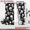 2pcs   2D FLAT PRINTING Curtains (Without Rod) SkullScatter Chic Curtain Cloth Versatile Polyester Fabric Curtains Gifts Ldeal