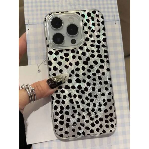 Leopard Love Point Print Phone Case For iPhone 16 15 14 13 12 11 Pro 16E 7 8 Plus X XS Max XR Shockproof Cover