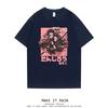 Ghost Exterminating Blade Two Dimensional Animation Peripheral Fun Men's and Women's Crew Neck Retro T-Shirt Summer Clothing