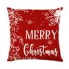 New Christmas Pillowcase Linen Print Elk House Decoration Festive Pillowcase