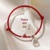 Sterling Silver Zodiac Red Rope Bracelet for Women - Woven Charm for Peace and Luck