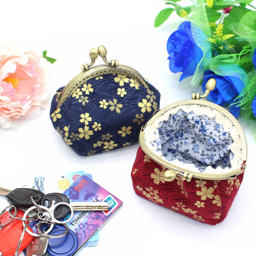 1pc Vintage Floral Print Clutch Wallet with Push-Lock Closure - Multi-Compartment Organizer for Coins, Cards & Keys,Travel Purse