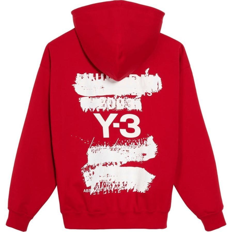 adidas Y-3 Graphic Hoodie Asia Sizing  Red  Men s JM3230 XXL