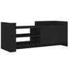 Vidaxl Szafka Pod Tv, Czarna, 100X35X40 Cm, Materiał Drewnopochodny