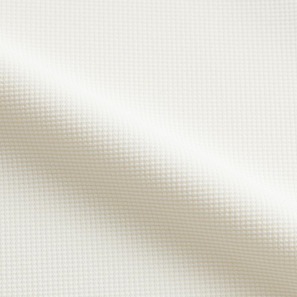 MALBON GOLF Women'S Knit Jersey Hybrid Collar Top Cream (Woman)