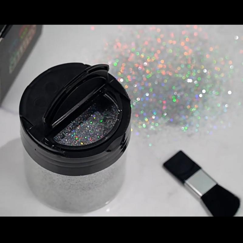 Innovative Nail Glitter Powder Multicolored Metallic Shine for Resin Craft and DIY Activities