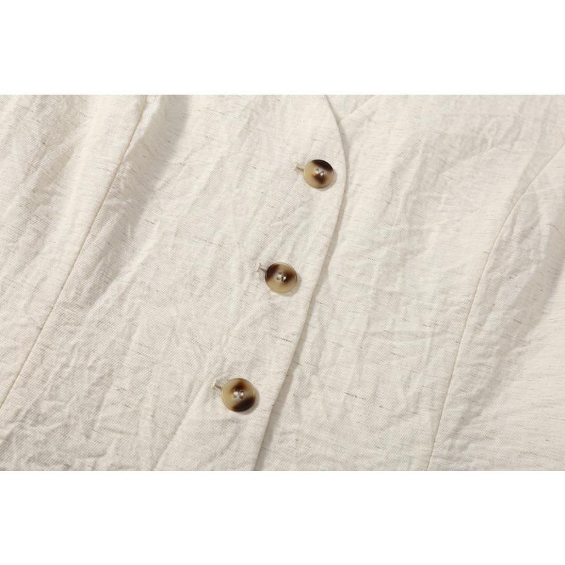 Fashion Summer Sleeveless Women Vest Thin Slim Fit V-neck Short Suit Tank Tops Loose Office Solid Color Irregular Shirts Elegant Waistcoat Short Coats