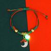 Snowflake Advent Wreath Xmas Bracelet Mistletoe Merry Christmas Bracelet  Women Men