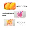 1 Set Kids Trolley Toy Rich Accessories Realistic Bright Color Parent-child Interactive Mini Shopping Cart Play House Toy for Gifts