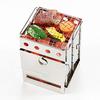 BUNDOK Box Stove BD-470, Fire Pit, Camping/Touring, Silver