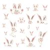 Self-Adhesive Wall Stickers Easter Festival Party Sticker New Bunny Sticker  Glass Decoration