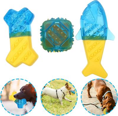 Sommer Kühlende Hundespielzeuge Haustierspielzeug Molarknochen Mit Wasser Gefüllt Hunde Kühlspielzeuge Gefrorenes Molarsspielzeug Bissfest Haustierbedarf