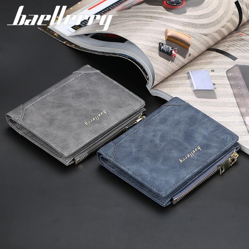 Wallet Men's Short Korean Version Youth Multi Card Vertical Fashion Zipper Coin Purse