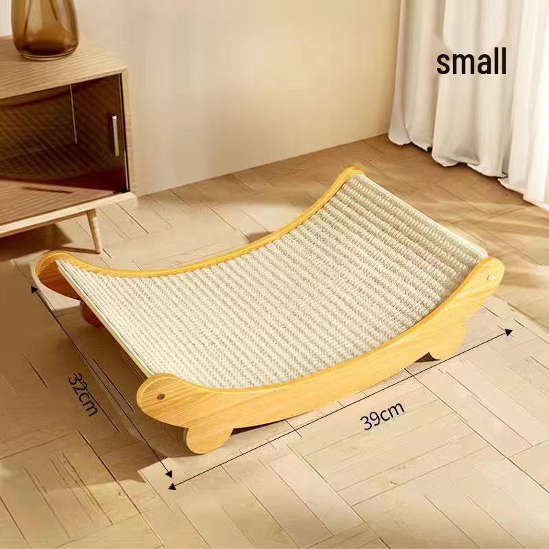 Sisal Cat Scratch Board: Durable, Lint-Free, Anti-Scratch Sofa Protector & Cat Bed with Vertical Scratch-Resistant Paw Pad