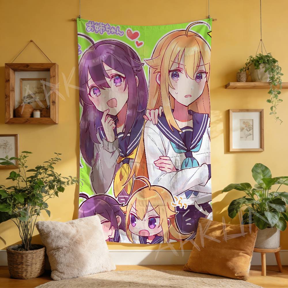 Anime Nokotan Cute Noko Shikanoko Tapestry Decoration Bedroom Dormitory Background Cloth Holiday Party Living Room Club Cloth