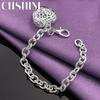 CHSHINE 925 Sterling Silver Charm Hollow Heart Bracelet for Women Wedding Party Fashion Jewelry
