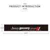 CNB1 1Pcs Car Sticker Front Windshield Decorative Decal For Jeep Grand Cherokee Wrangler JK Gladiator Compass Renegade Avenger Recon