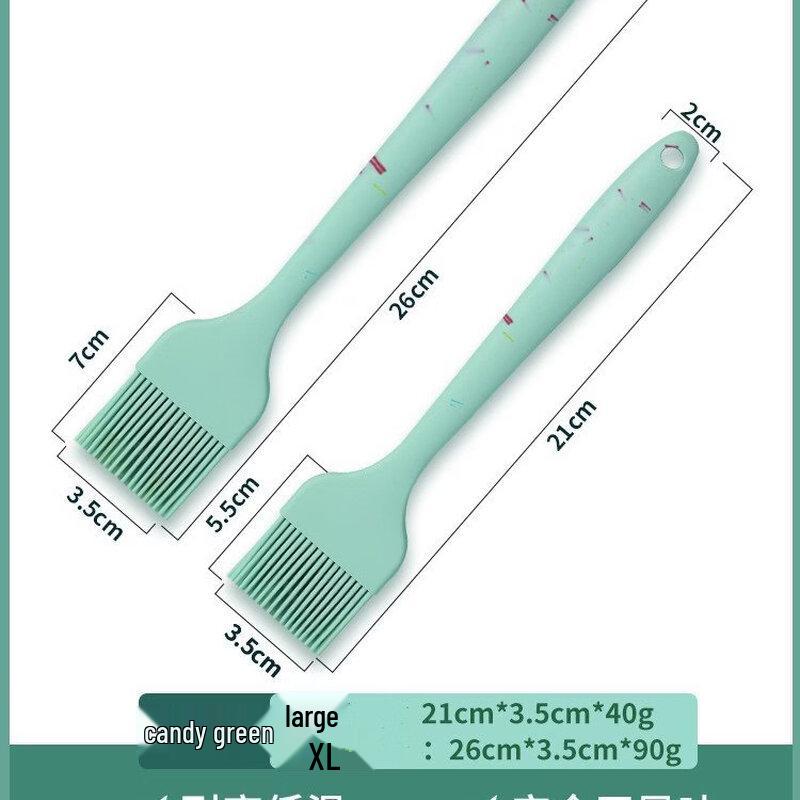 Premium Baby-Grade Silicone Oil Brush 2-Piece Set